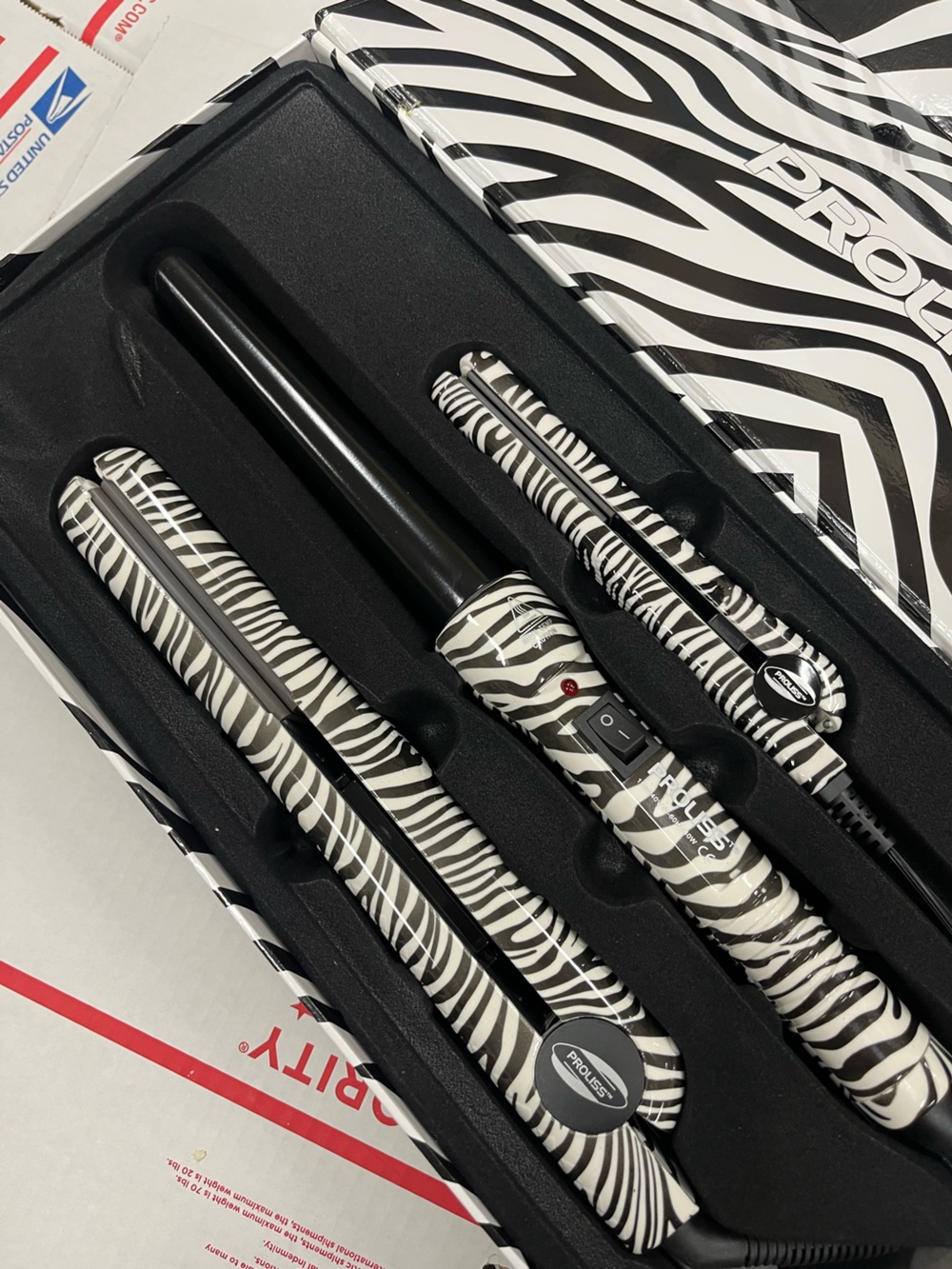 Proliss White Zebra Full Set Mini Hair Tool Set